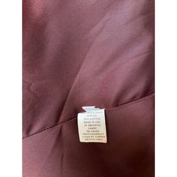 Faux Fur Coat Spotted Vintage - Picture 7 of 7